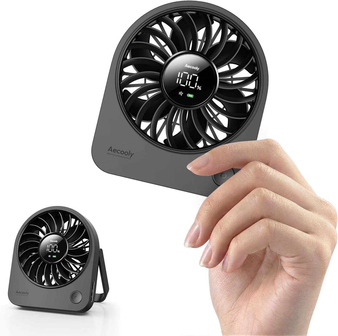 Amazon | Aecooly ミニ型USB卓上扇風機 手に持てるほどの小ささ 180