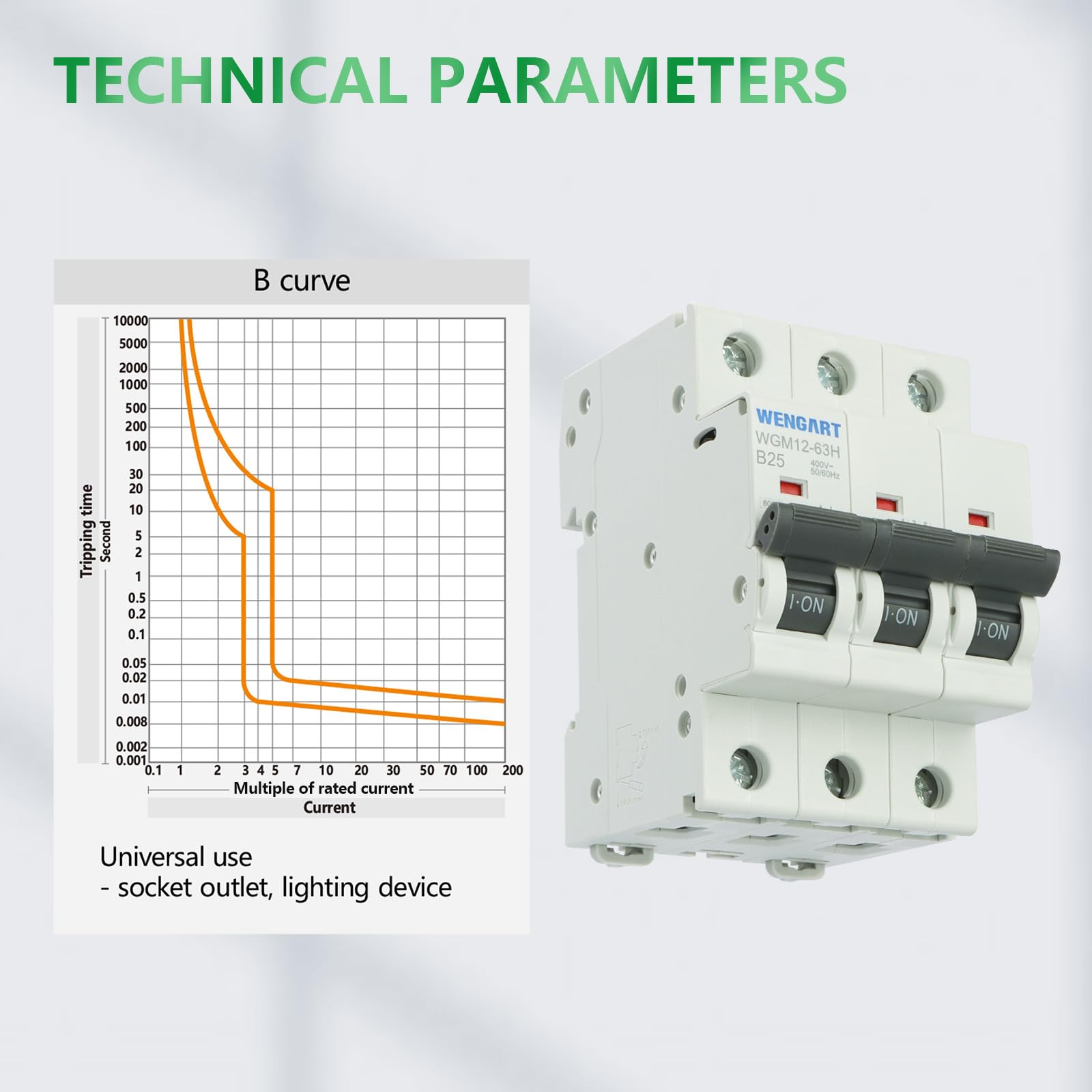 Wengart High Performance Miniature Circuit Breakers WGM12-63H - Image 3