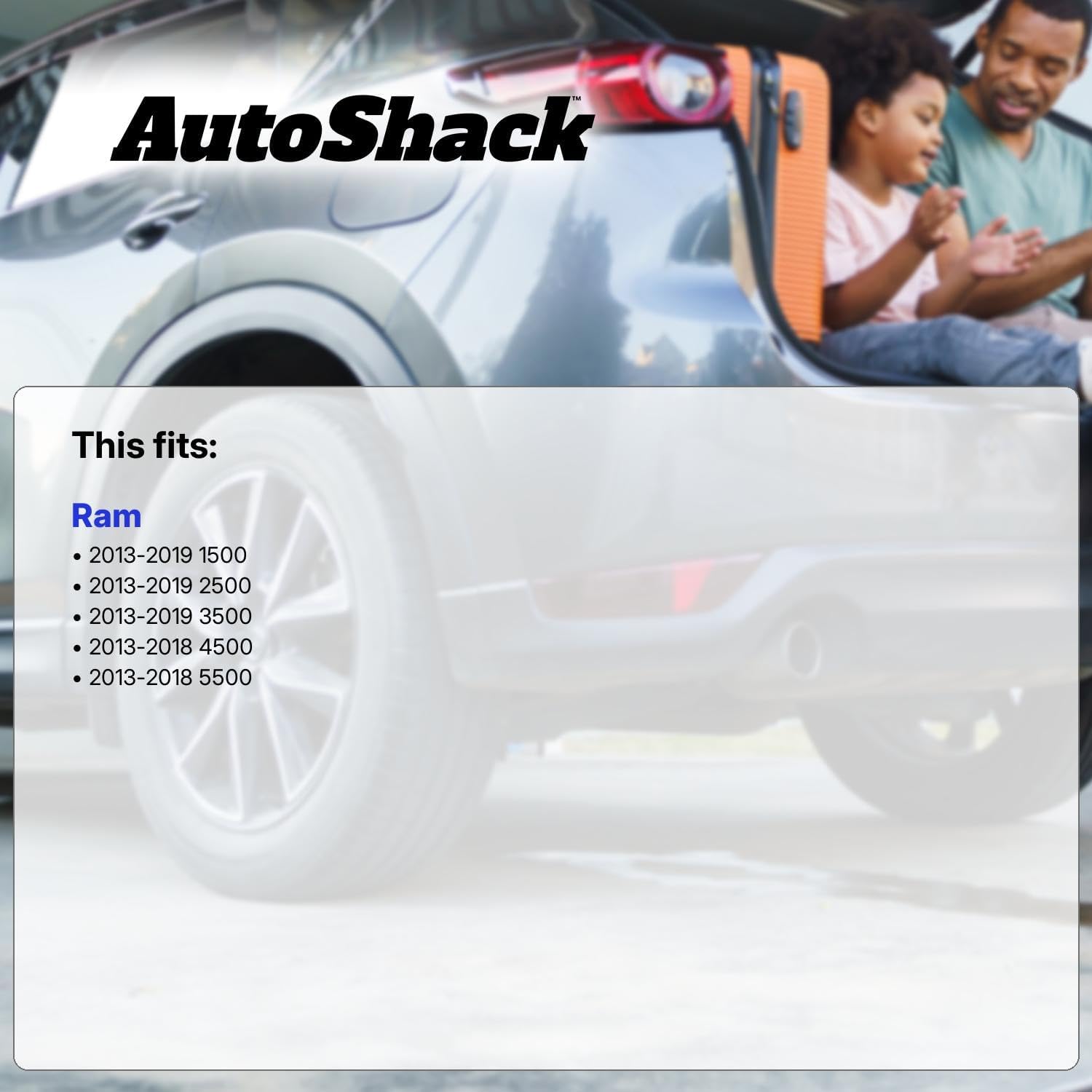 AutoShack Side View Mirror Power Heated Black Replacement for 2013-2019 Ram 1500 2013-2019 Ram 2500 2013-2019 Ram 3500 2013-2018 Ram 4500 2013-2018 Ram 5500 Driver Side 1-PC