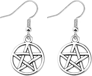 Supernatural Pentagram Charm Earring Devils Trap Symbol Jewelry Protection Theme Supernatural Inspired Earring Gift for Supernatural Lovers BFF Gift