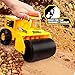 Tonka Steel Classics - Steam Roller - Made with Steel, Yellow Toy Truck, Boys and Girls, Toddlers Ages 3+, Big Construction Truck, Birthday Gift, Holiday, Ages 4+