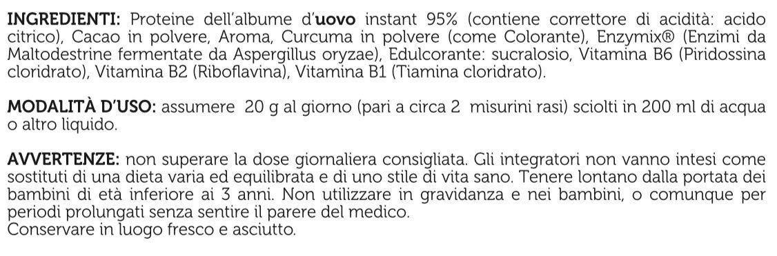 SYFORM WHITE EGG PROTEIN Gusto CREME CARAMEL 450 Gr. Proteine in polvere dell’albume d’uovo, lactose free, gluten free ovoalbumine che migliorano elasticità, tono e vigore muscolare