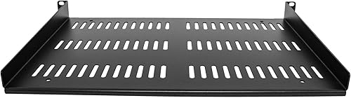 Vista 5 de StarTech.com Estante para servidores de 1U – Bandeja voladiza universal ventilada para rack y gabinete de equipo de red de 19 pulgadas – Diseño