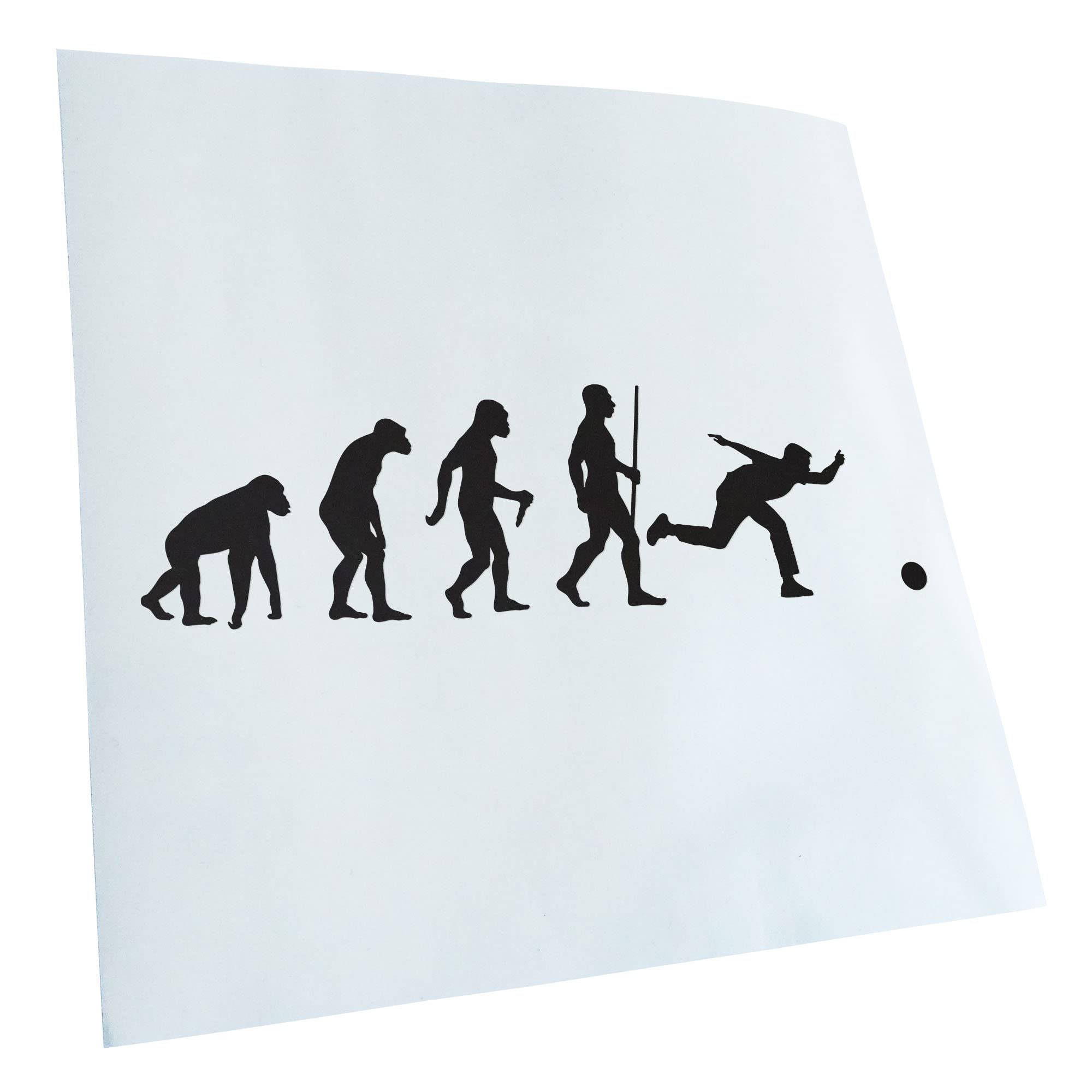 Kiwistar - Car Sticker - Bowling Cones Evolution - Matte Black - 24 x 7 cm - Rear Window Car Sticker Weatherproof for Car Truck Moped Truck - Sticker Exterior Self-Adhesive Tuning Accessories for