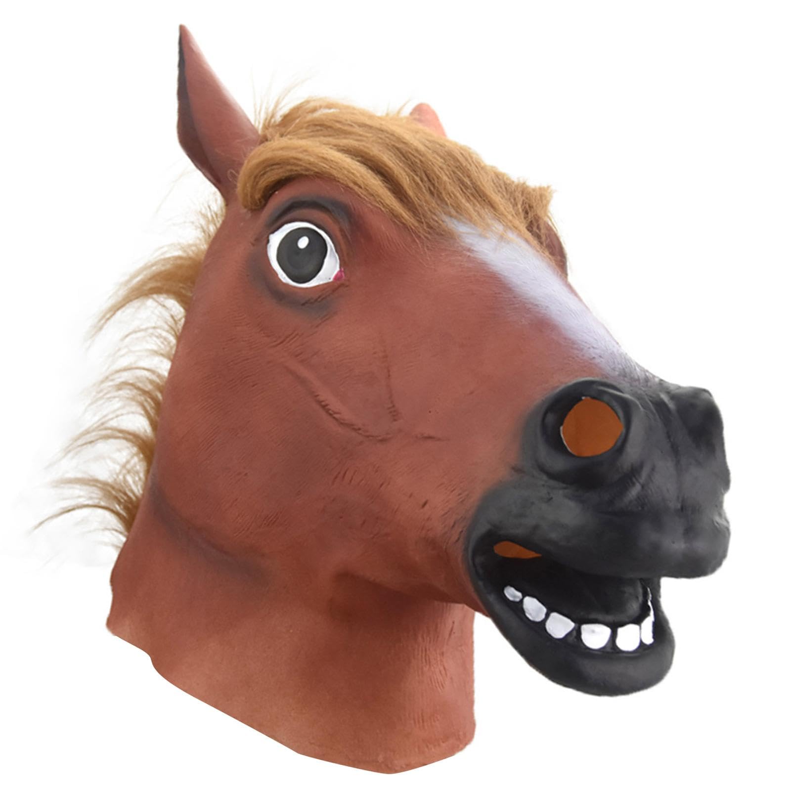 Animal Head Mask Funny Animal Headgear for Stage Performance Party Brown Horse|Clothing, Shoes & Accessories|Costumes, Reenactment, Theater|Accessories|Masks & Eye Masks-image-43