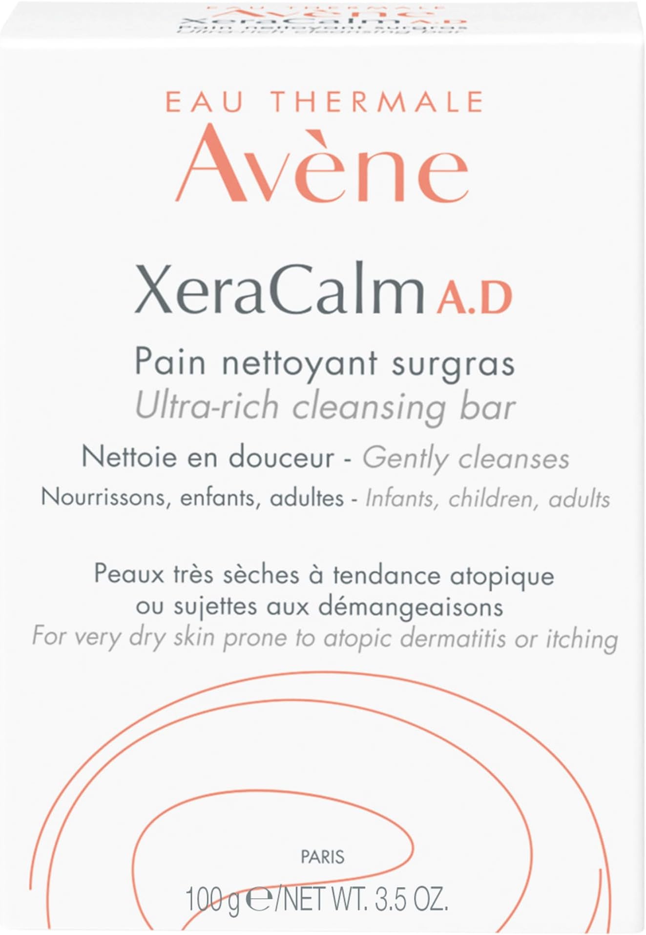 Avène XeraCalm AD Ultra-Rich Cleansing Bar 100g