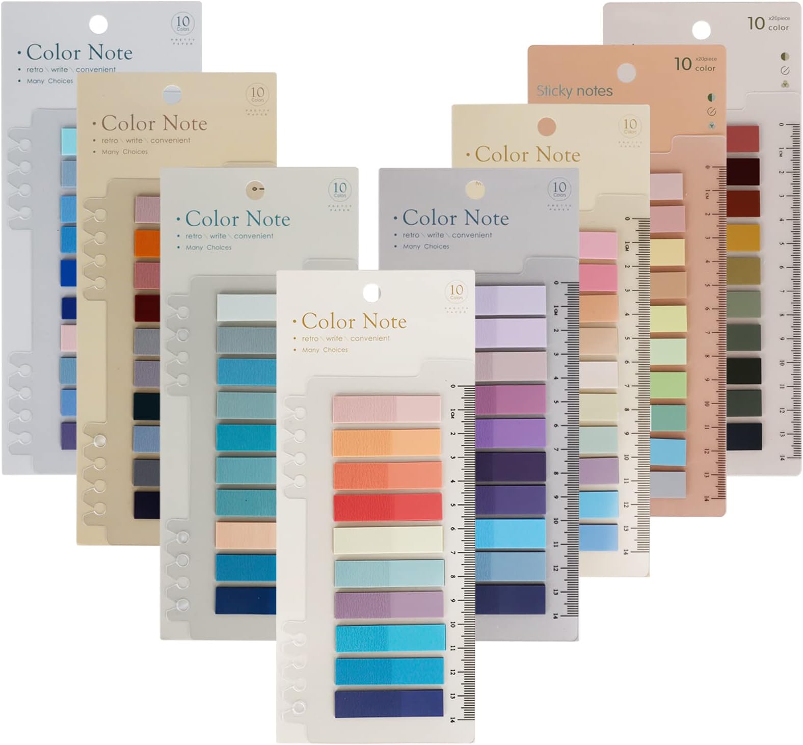 1600PCS Sticky Index Tabs, Annotation Book Markers Tabs, Tabs for Annotating Books Supplies, Writable Page Notes, Morandi Aesthetic Sticky Tabs for Reading File Classify Page Marking