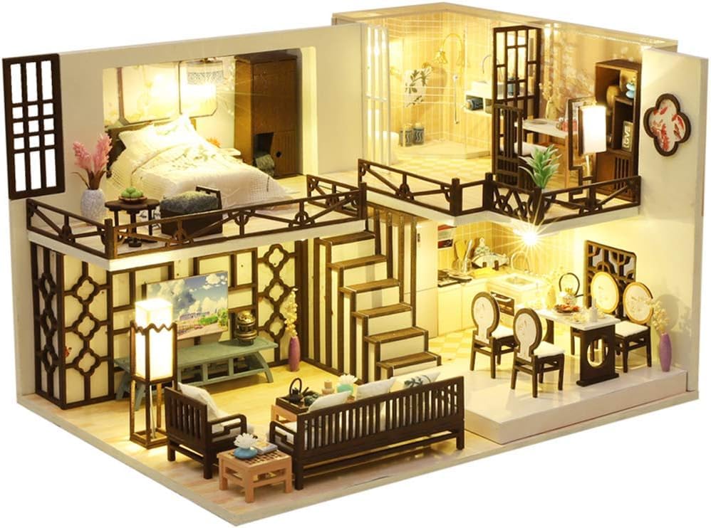 Wizardi Miniature Roombox Kit - Dollhouse Kit
