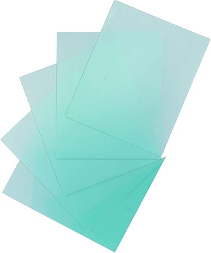 Máscara de soldadura Lentes protectoras de repuesto transparente, paquete de 5 unidades de 4.331 in x 3.543 in