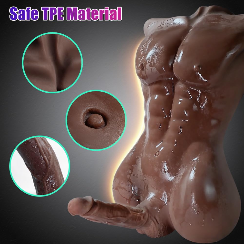 Amazon.com: FST Male Exterior Shape Sex Doll with 7 Inch Erection Penis and  3D Realistic Muscle Design Love Doll for Women with Insertable Anus Hole  for Gay Masturbation… Black : Health &