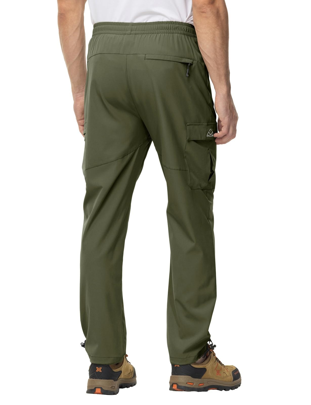 Rdruko Pantaloni da trekking da uomo, ad asciugatura rapida, impermeabili, elasticizzati, con 5 tasche, per escursioni, arrampicata, attività all'aperto