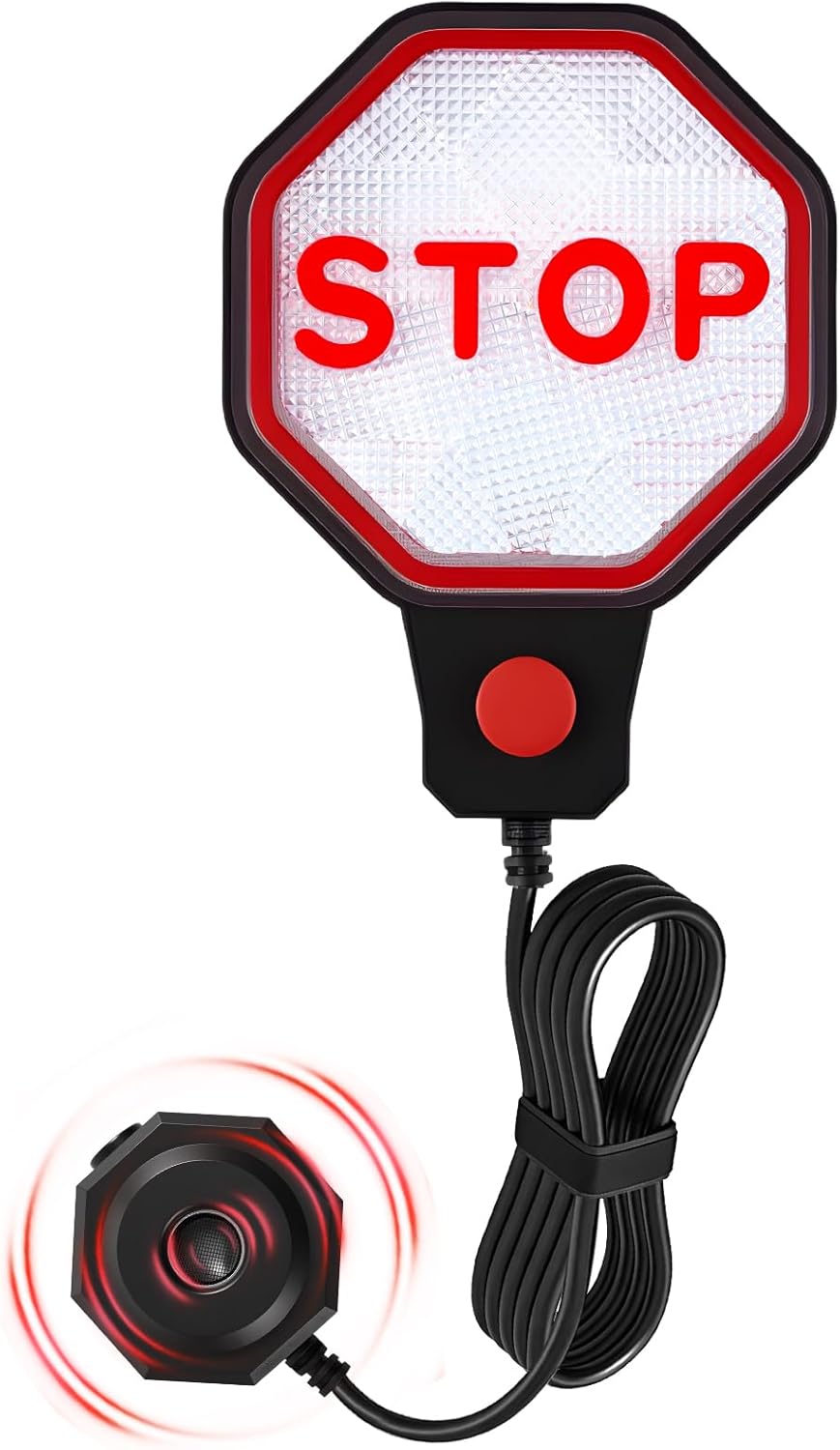 Strdfeve Garage Parking Sensor for Cars – Adjustable LED Parking Aid with Red/Yellow/Green Indicator, 6"–6 ft Stop Distance