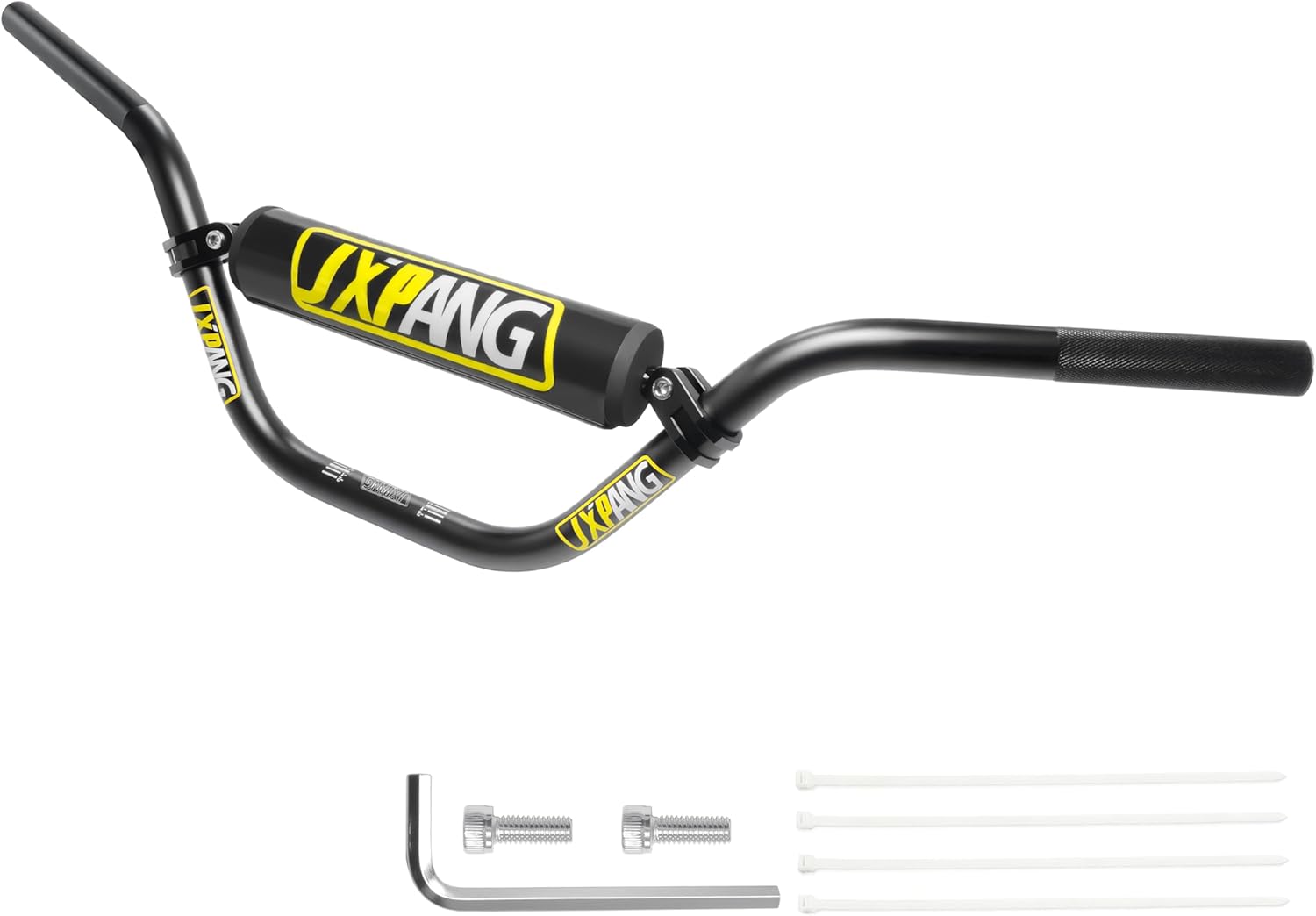 7/8" 22mm Dirt Bike Handlebars, High/Mid/Low Rise, CNC 6061-T6 Aluminum w/Foam Pad, Universal for Pit Dirt Bike ATV Quad Motocross Mini Bike CRF YZF KXF KLX (Black, Mid Rise Handlebar)