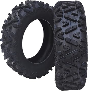26x9-12 ATV/UTV Tires Sand Off-Road Tires 26x9-12, All Terrain 20mm Tread Depth 26x9x12, 6 PR,Set of 2 ATV Tires, Tubeless