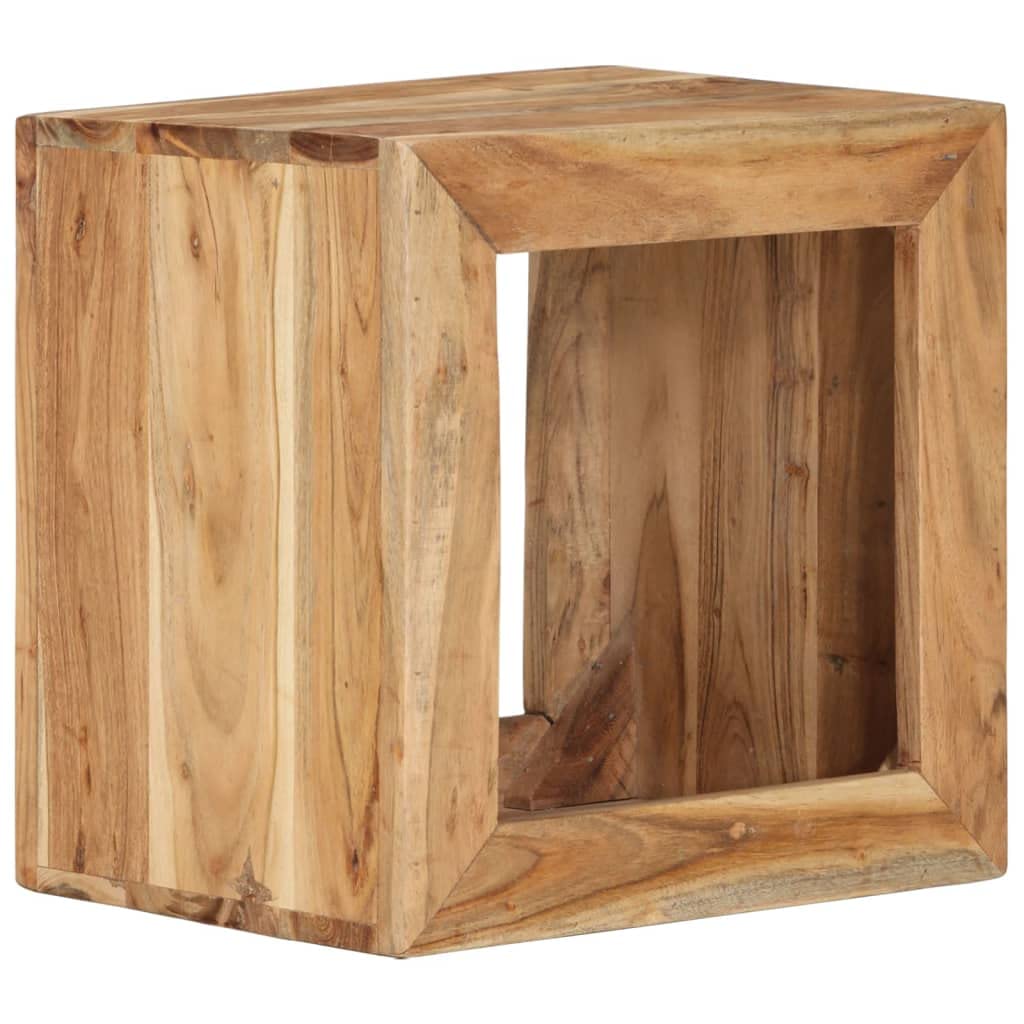 Generico Sgabello 40 x 30 x 40 cm Legno Massello di Acacia,Marrone,9.4kg,337837