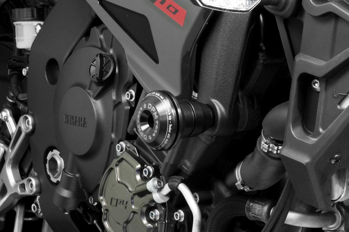 MT 10 2015/20 - Cadre Coulisses 'Warrior' (R-0763) - Aluminium Protection Anti-chute Crash Barre Coque - Visserie Incluses - Accessoires De Pretto Moto (DPM Race) - 100% Made in Italy