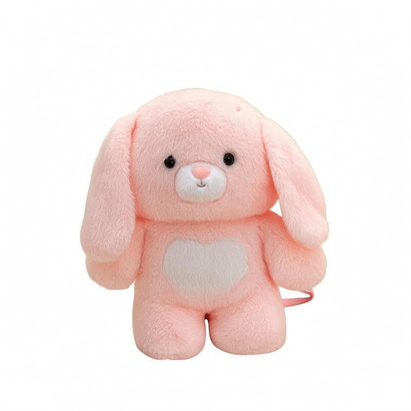 ™ Soft-Textured Animal Backpack Soft Fuzzy Backpack Rabbit-image-1
