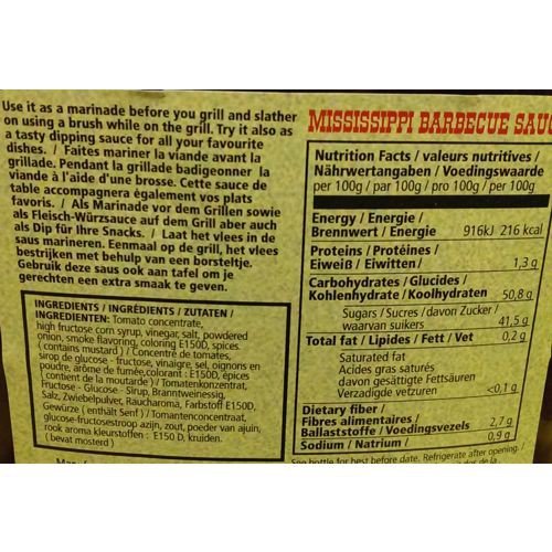 Mississippi Barbecue Sauce Original 3 x 1560ml (Grill-Sauce)