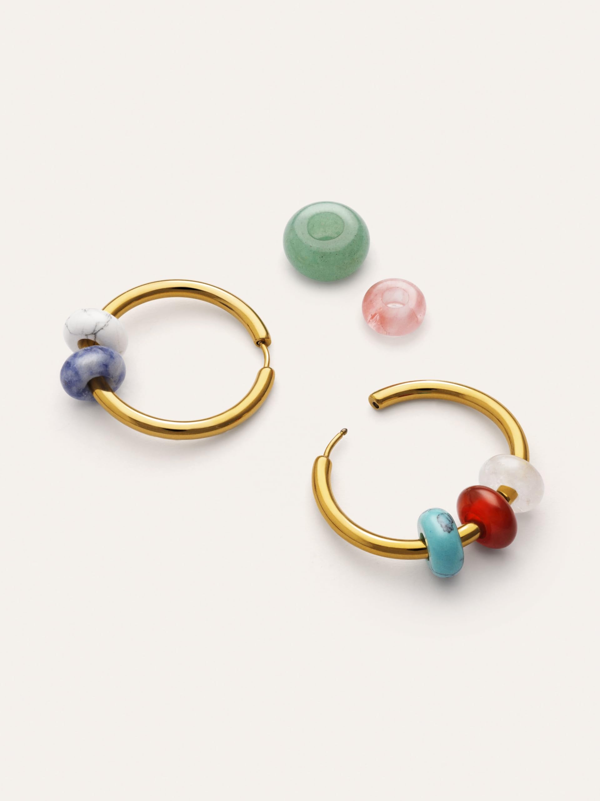 SINGULARU Pendientes Mujer Carmen True Colors Acero Baño Oro