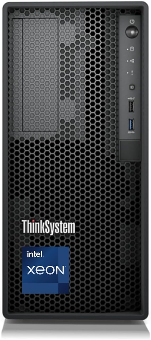 Lenovo ThinkSystem ST50 V3 Superior Business Server Desktop, Intel Xeon E-2456, 32GB DDR5 RAM, 4TB 3.5