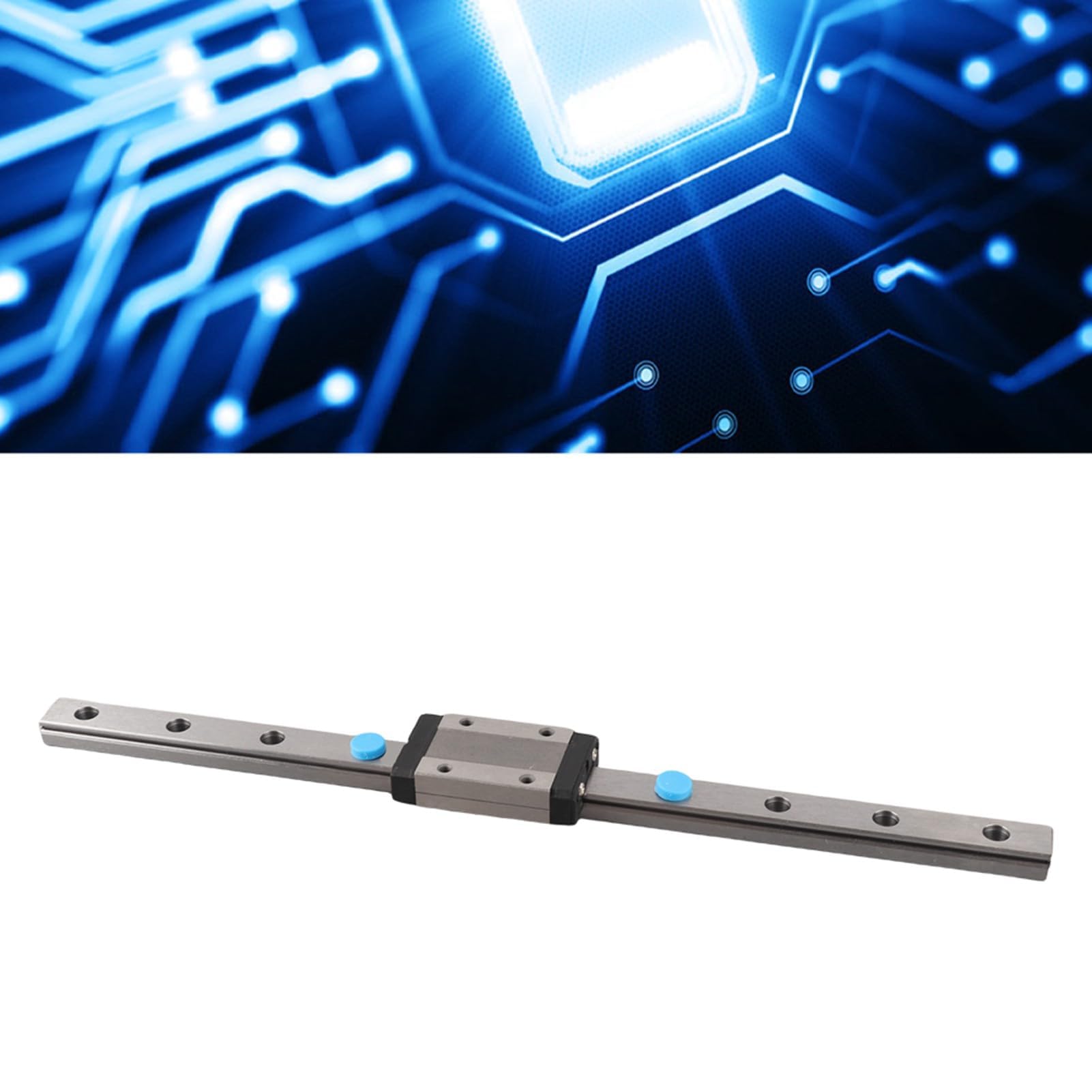 Fafeicy Linearführung Miniatur-Lineargleitschiene mit 1 Stück Linearlager-Gleitblock für Roboterarme, Präzisionsmessmaschine (250mm)