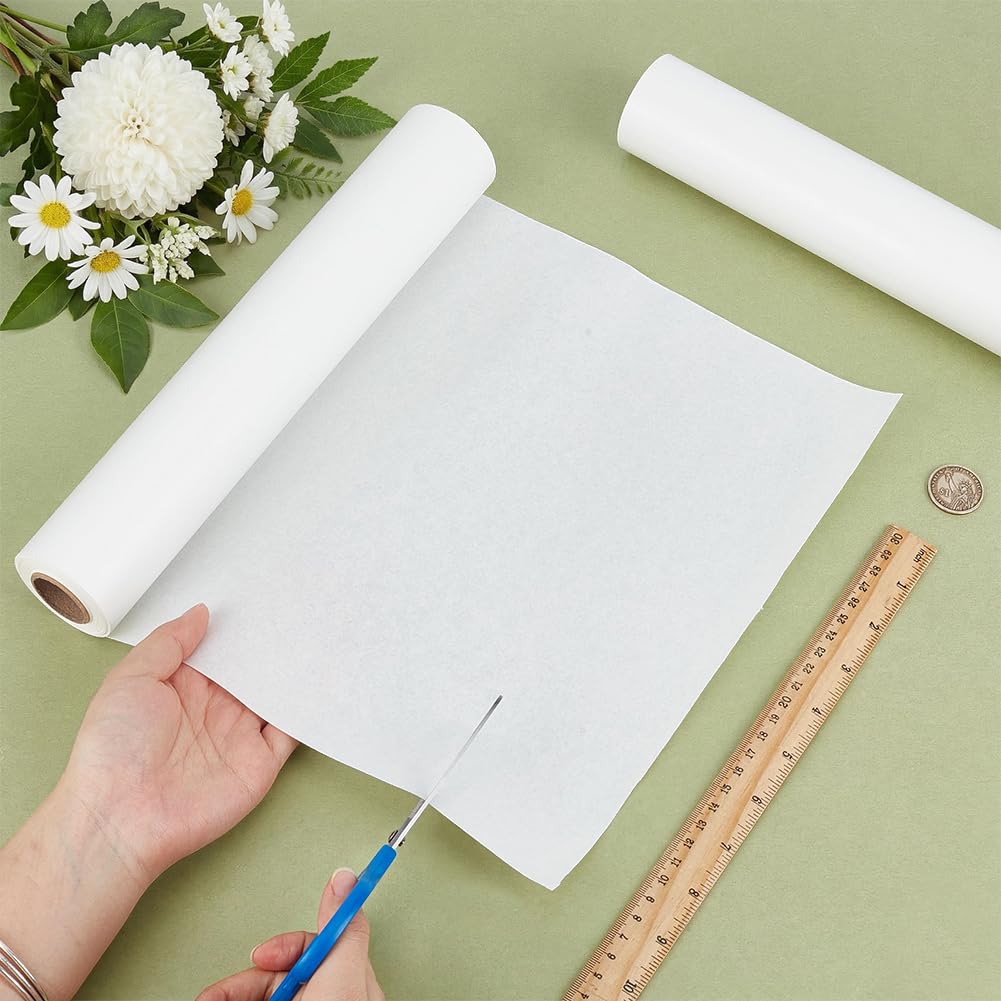 BENECREAT 2 Rollen 60m Gefrierpapier für Quilting 300mm Breite Quilter Gefrierpapierbögen für DIY Projekte Nähen Handarbeit Schneider