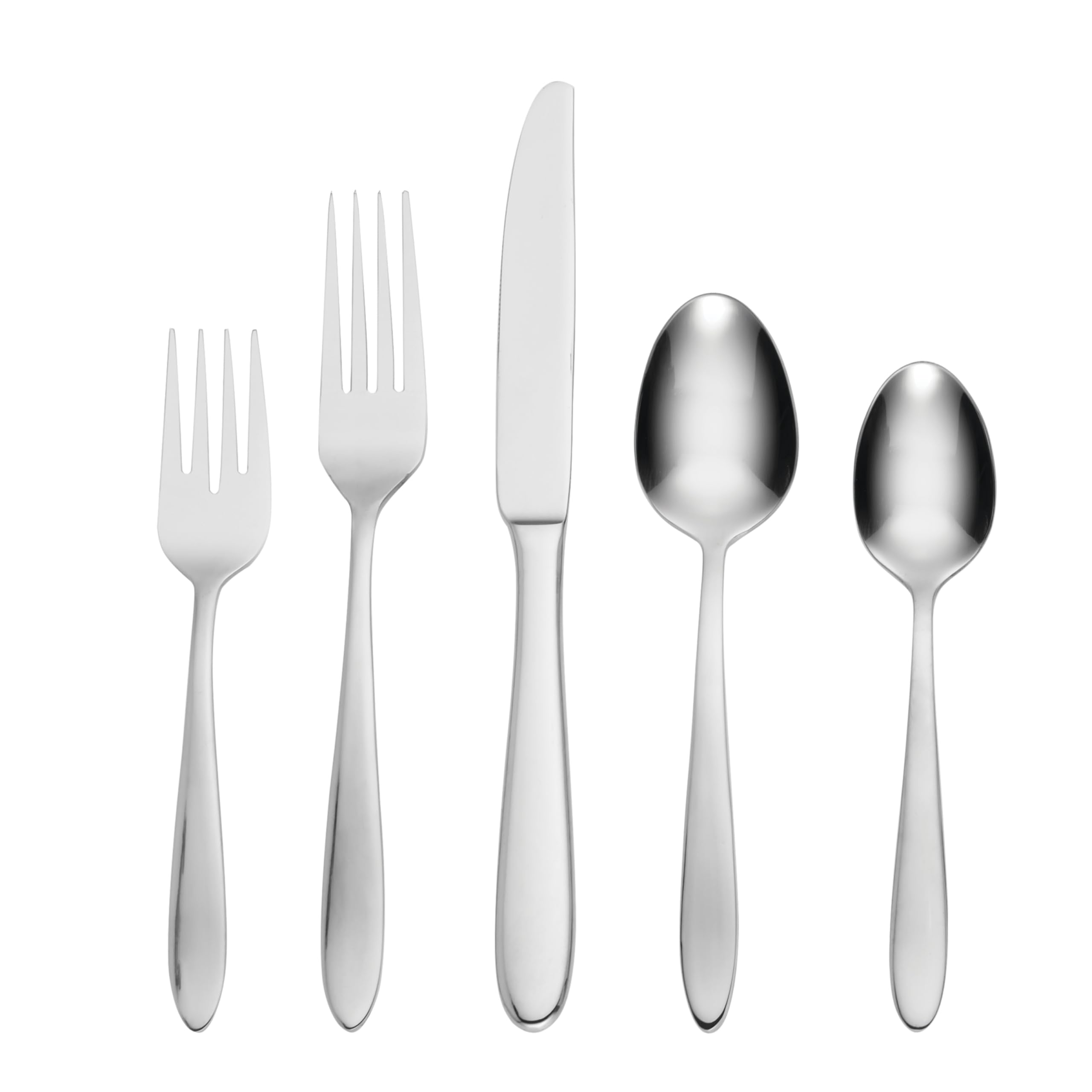 Oneida Mooncrest 65-Piece Flatware Set, Service for 12 Silver