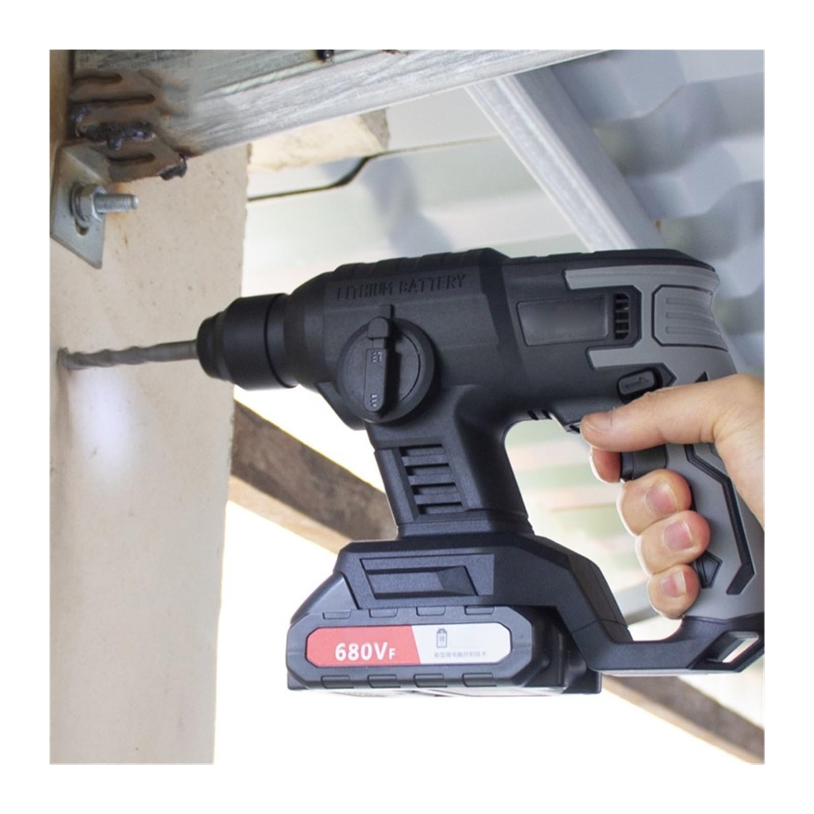 2.0ah Lithium Electric Impact Drill Akumulatorowy młot udarowy Akumulatorowy młot udarowo-obrotowy Wiertarka udarowa Elektryczna wiertarka udarowa 0-4260 obr./min Do użytku domowego(Plastic Box)