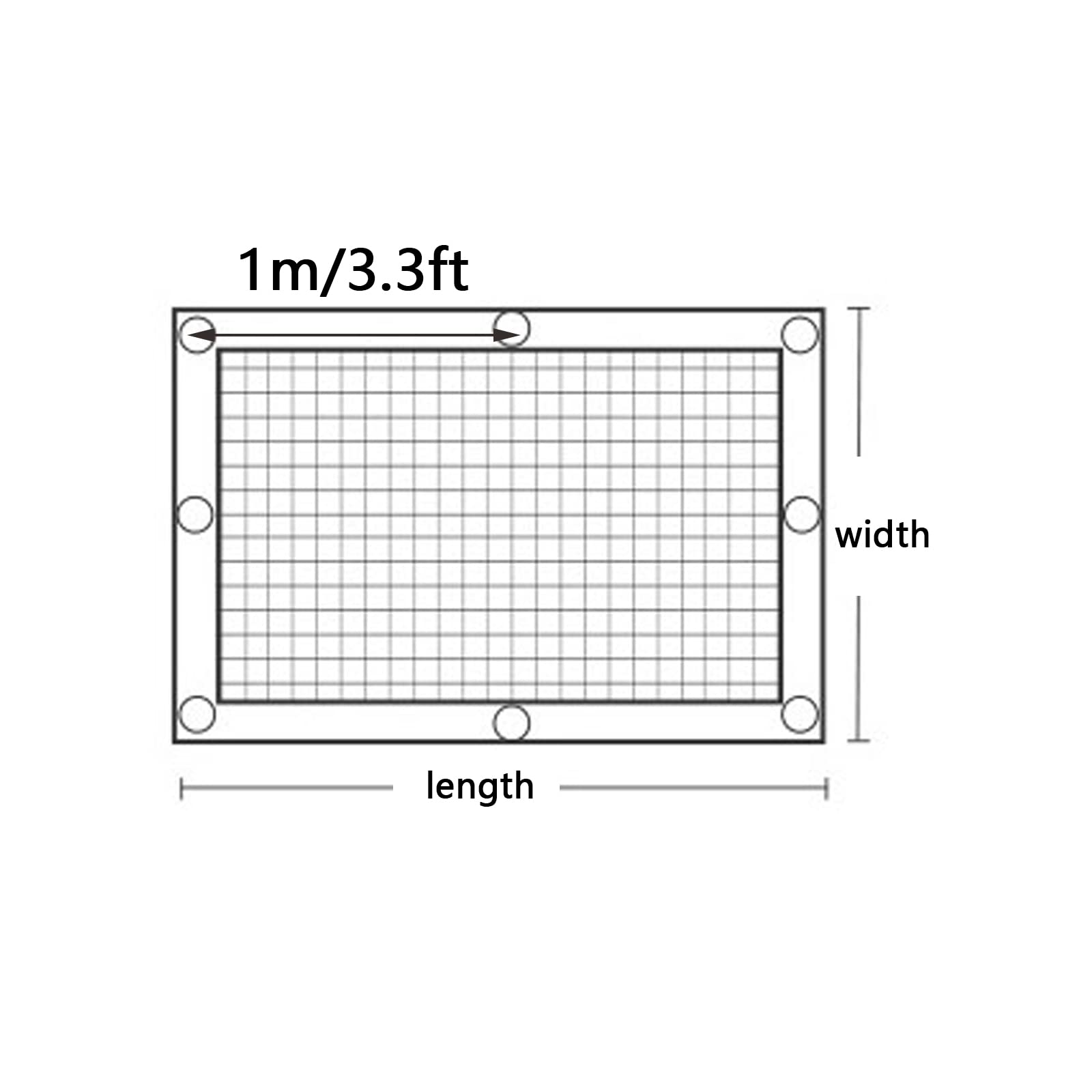 40% UV-Schutz Schattentuch, atmungsaktives Sonnenschutzgewebe, schwarzes Gartenüberdachung, Outdoor-Schattensegel für Pflanzen und Blumen, 4,5 x 7 m Sonnenschutz