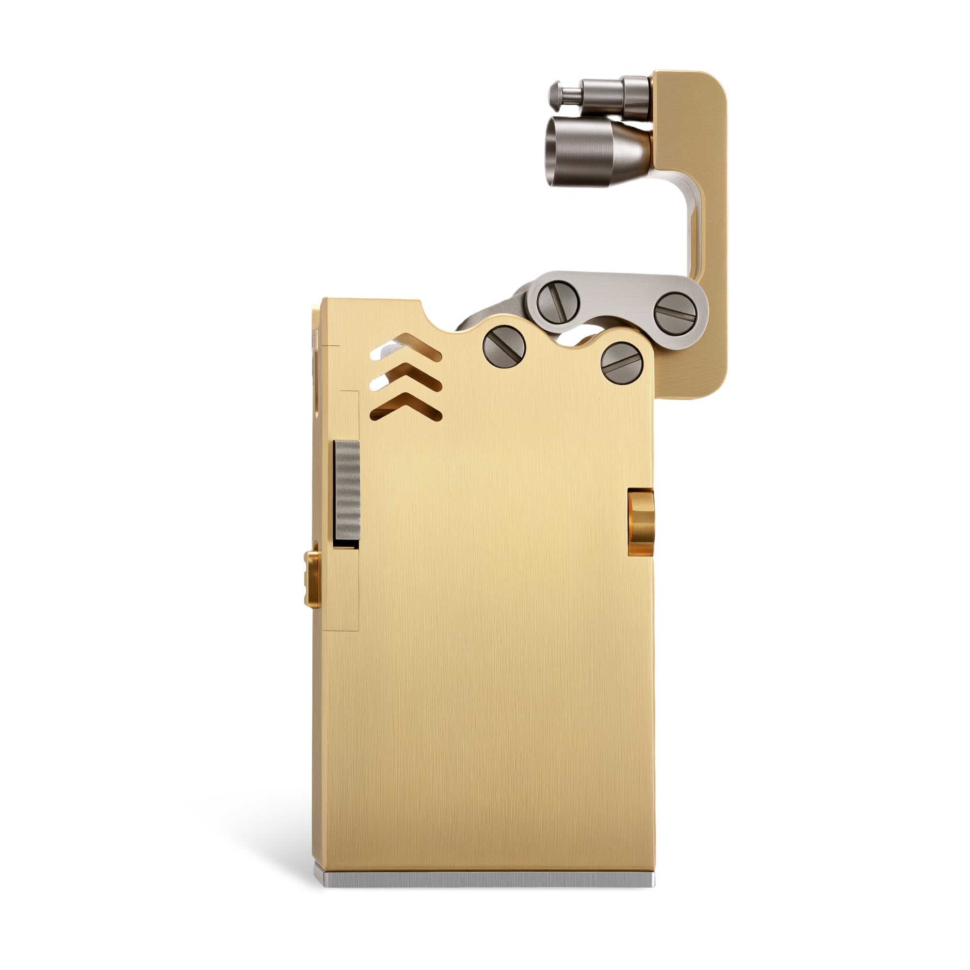 Thorens - Accendino a espulsione a cherosene, stile vintage, in ottone, classico, con fiamma morbida, riutilizzabile, antivento, regalo di lusso per uomini, campeggio all'aperto