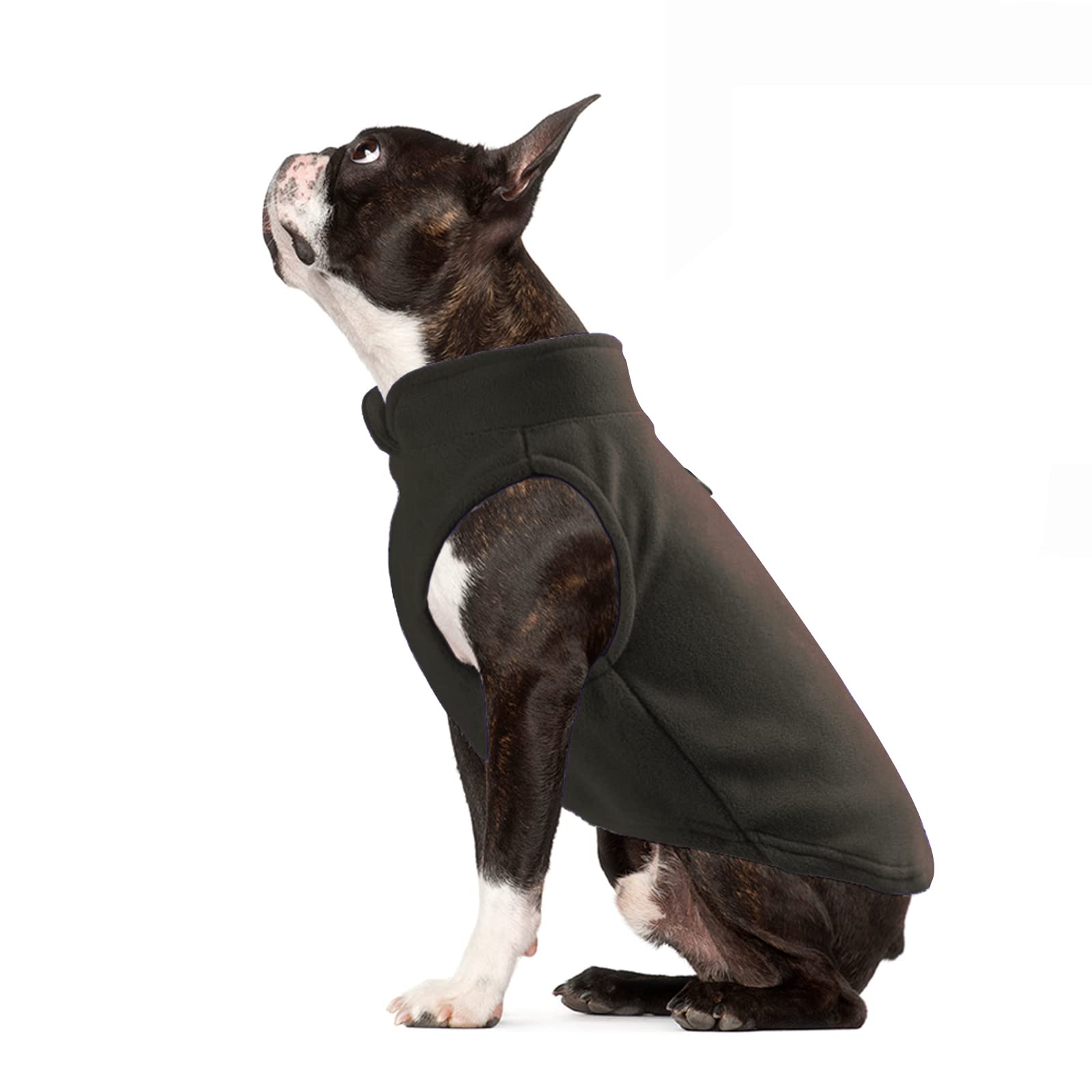 PETCUTE Dog Winter Coat with Warm Fleece Lining, Pullover Jacket for Cold Weather, Small Dog Apparel Clothes with Harness Hole — image 1