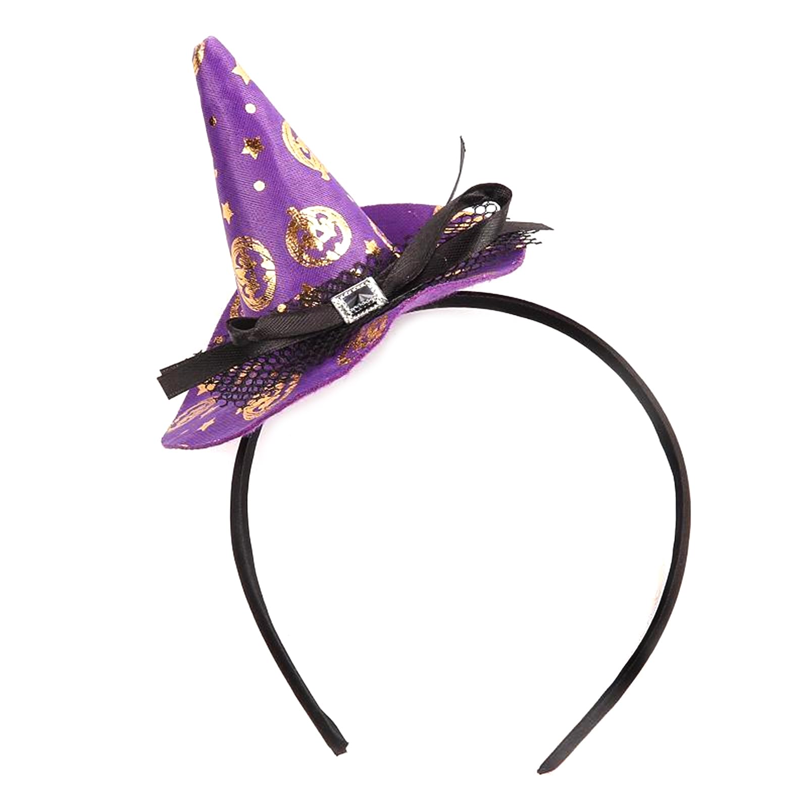 Halloween Headband Witch Hat Hairband Cosplay Decors Children Festival Role Play Stage Accessories