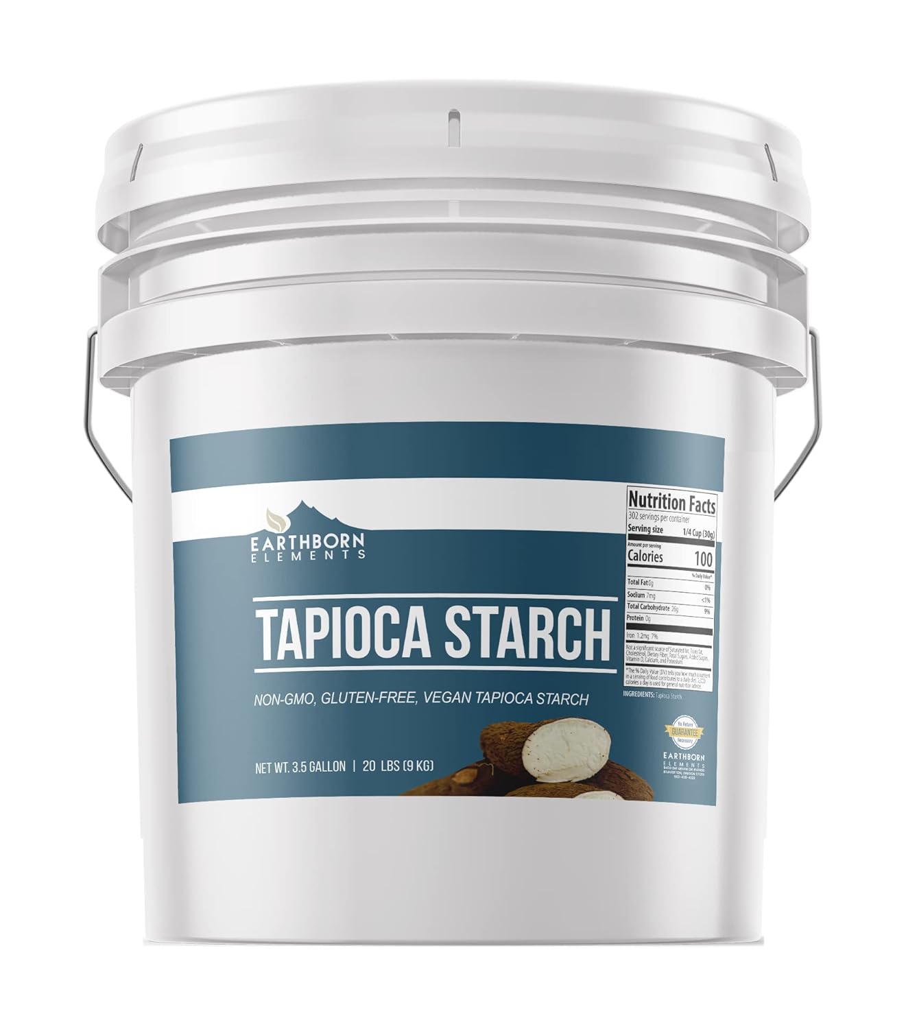 Buy Earthborn Elements Tapioca Starch (3.5 Gallon) Resealable Bucket