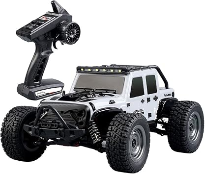 38km/HRC Car 1/163 Lightweight Remote Control Vehicle All Percentage 4x4 Simulation RC Wheel RC Truck RTR Hollow Tire RC Vehicle One Button Acceleration/Brake RC Buggy Adult Best Gift