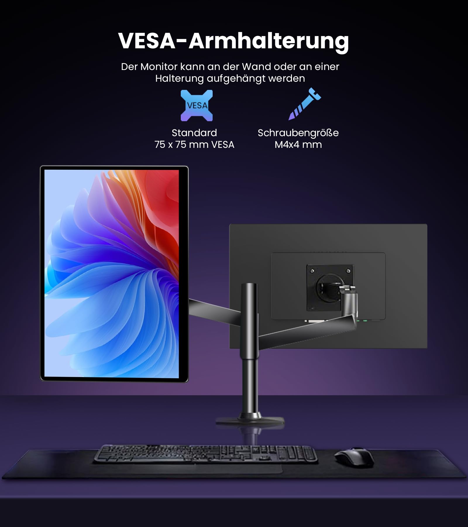 Tragbarer Monitor Touchscreen 14", FHD 1920x1200 100% sRGB 16:10 Bildschirm Monitor IPS Touch Portable Computer Display mit HDMI VGA DVI für Laptop/PC/PS4/Ra pi/Game Console