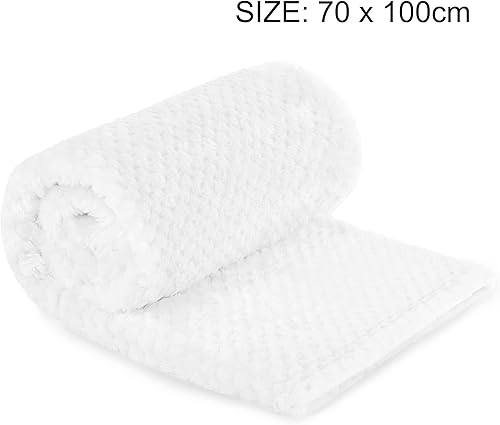 Miniatura 4 de uxcell Mantas de franela de forro polar, manta de microfibra suave y cálida, malla de felpa mullida de 330GSM, ligeras, decorativas, sólidas, para