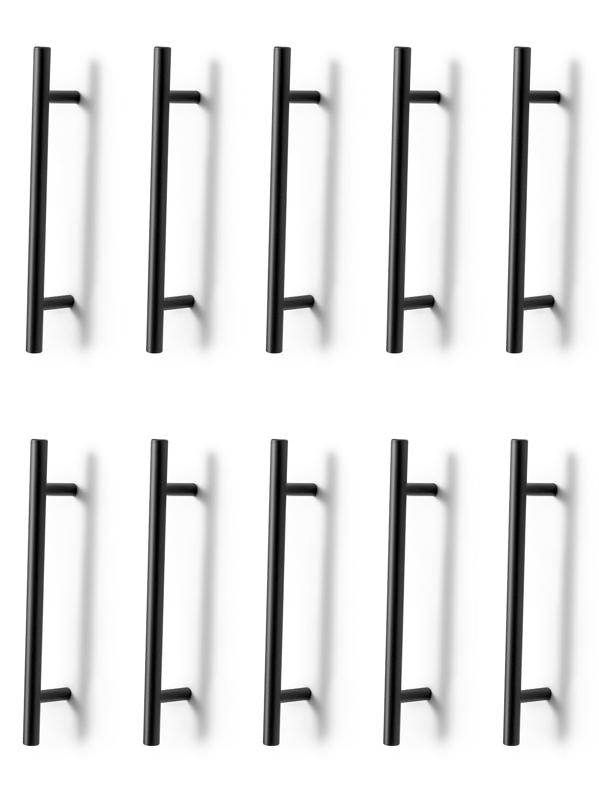 M.J COMFY-LIFE 10 Pack Cabinet Kitchen Handles, Bathroom Cabinet Handles (Black, 96mm)