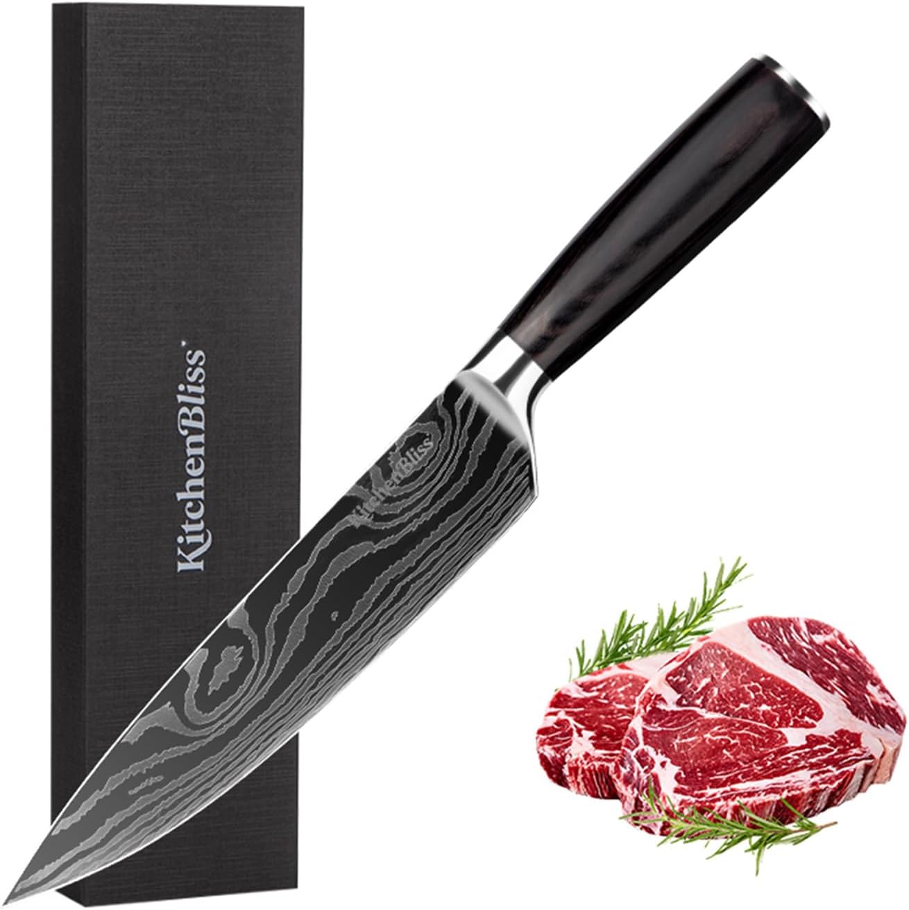 Professional Damascus Chefs Knife High Carbon Steel 67 Layers PakkaWood Handle Restaurants Kitchen Boning Meat Steak Knives