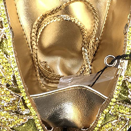 Image of Boutique De FGG Mini Round Flower Crystal Clutch Purses for Women,Formal Evening Bags,Rose Wedding Clutch Bag Party Handbags