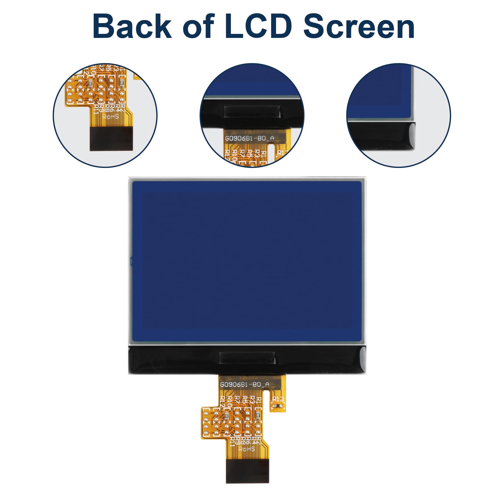 Pantalla LCD para Peugeot 407 407SW 2004-2010 HDI Conjunto de Instrumentos LCD para Tablero de Instrumentos para Peugeot 407 Coupé 2005–2010 Pantalla de Repuesto con Herramientas, OEM A2C53119649