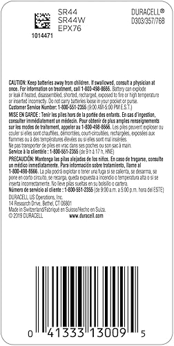 Miniatura 7 de Duracell  30335776 o 303357 Batería de botón de óxido de plata de 15V - batería de larga duración - Paquete de 1 3 unidades