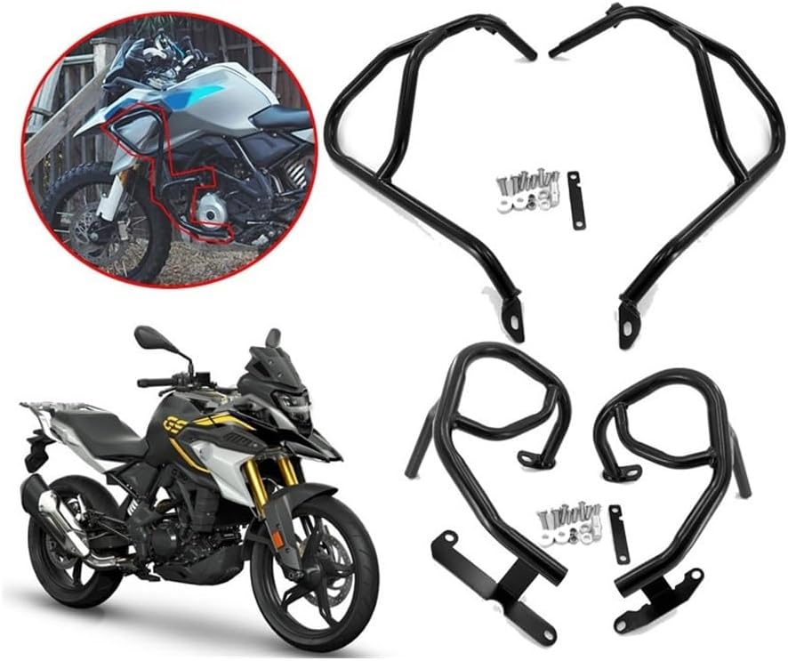 Engine Guard Crash Bars for G310R for G310GS 2017-2024 Motorcycle Upper Or Lower Crash Bar Engine Guard Frame Bumper Stunt Cage Fall Protecto Motorbike Crash Bar Bumper