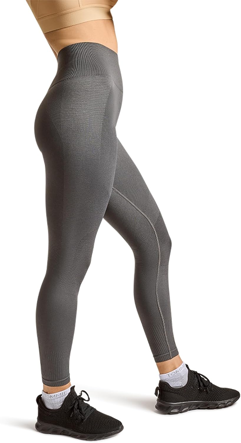 Tommie Copper Knee and Hip Support Compression Leggings - Seamless Comfort for Everyday Use