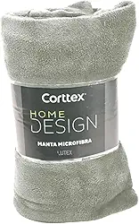 Cobertor Microfibra Casal King Manta Coberta Corttex Home Design Antialérgico Super Macio 2,20x2,40 (Cinza)