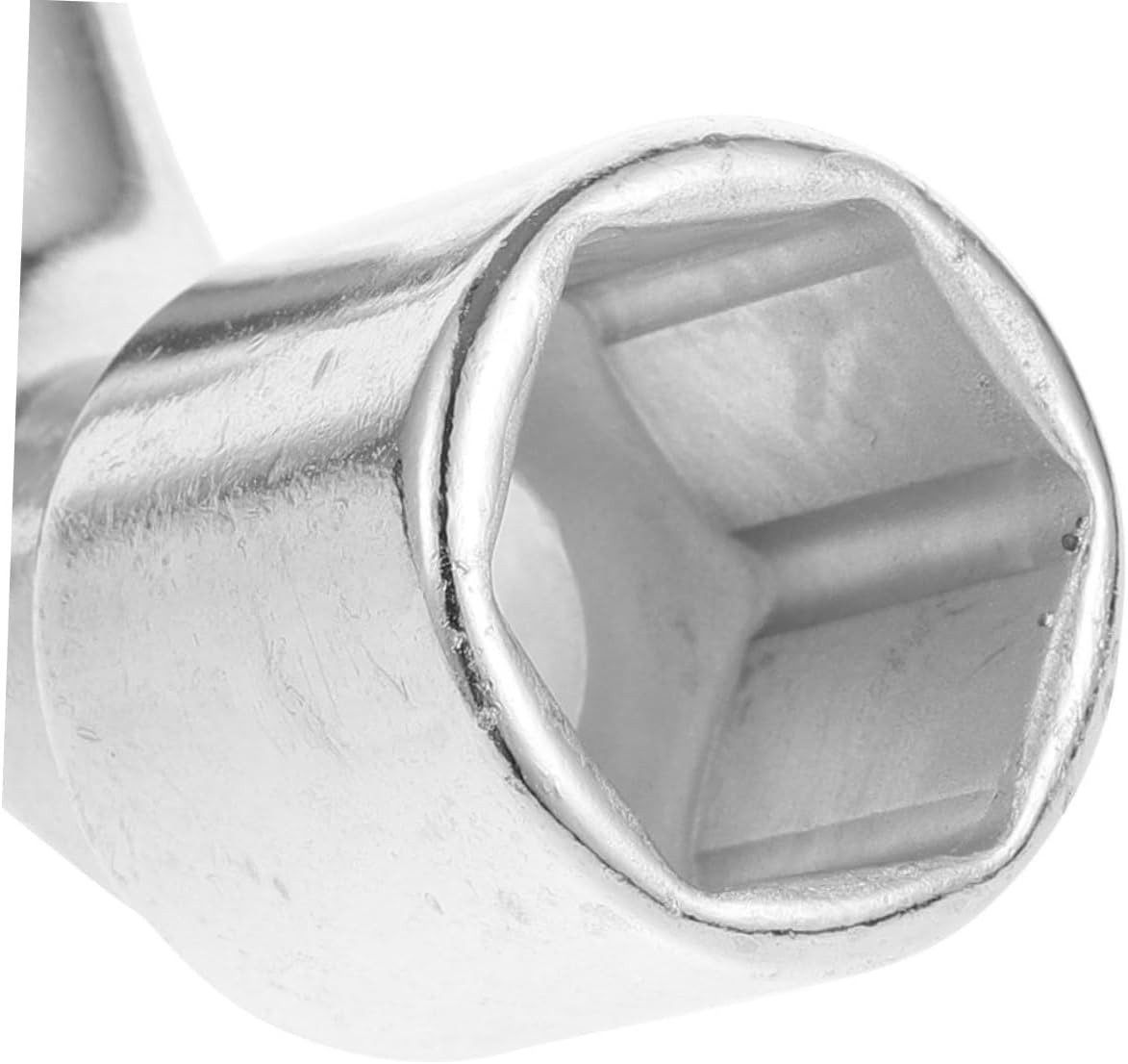Ipetboom L-shaped Socket Wrench 21mm Dual-ended Automotive Tire Valve Tool for Car and Motorcycle Repair, Angled Lug Wrench for Wheel Maintenance