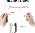 20 PCs Data Cable Organizer, Silicone Cable Straps Cord Organizer pour Bundling Earphone, Chargeur de Téléphone, Cordes d'ordinateur, Câble réutilisable Ties Wire Organizer dans la maison, Bureau, École (5 Couleurs)