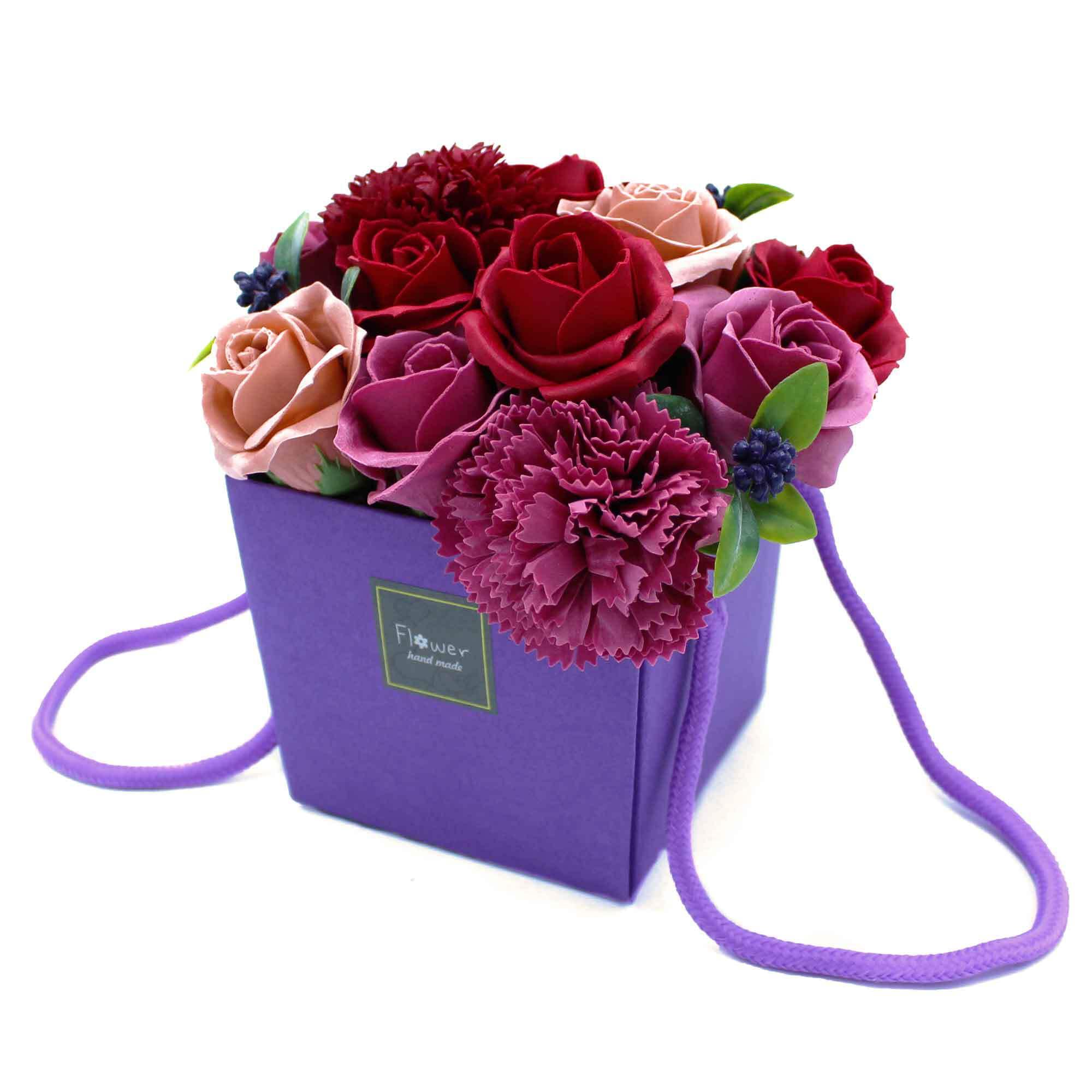 Ancient Wisdom Purple Soap Flower Bouquet - Flower Garden
