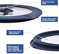 Vista 3 de Paquete de 2 tapas de repuesto para Pyrex 7201-PC 4 tazas recipientes de vidrio para mezclar tazones de silicona, cubierta de almacenamiento a