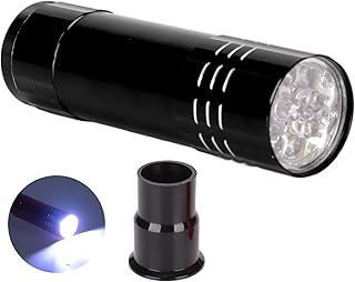 Egg Candler Tester, Egg Tester LED Cool Light Egg Candler Lamp Incubator for Duck Eggs Goose Eggs Crane Quail Eggs[Black] Livestock Health Supplies