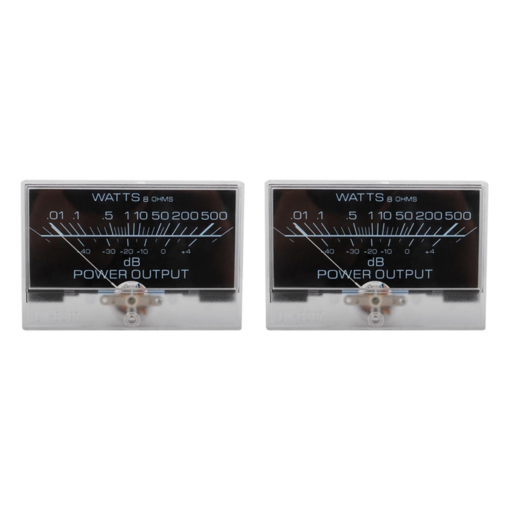 Jnchdghwa As Shown 2X 12-16V Vu Meter Analog Panel Audios Level Meter Blue Backlights No Need Driver